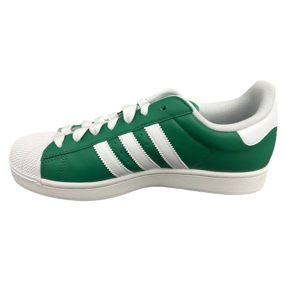 adidas Unisex\'s Superstar II JI3076 Semi Court Green Cloud White Core Black SZ 9 main image 7